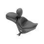 Mustang Motorcycle 79416 Mustang 06-21 Kawasaki Vulcan 900 Classic, Custom Touring 1PC Seat w/Driver Backrest Studs - Black