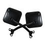 Rampage 1976-1983 Jeep CJ5 Mirror Kit - Black