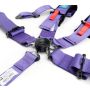 NRG Sfi 16.1 5Pt 3 Inch Seat Belt Harness with Pads / Cam Lock - Purple