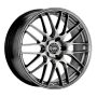 Enkei 442-770-6545HS EKM3 17x7 5x114.3 45mm Offset 72.6 Bore Diameter Hyper Silver Wheel