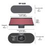 K&N RP-5135 Universal Air Filter - Carbon Fiber Top and Base