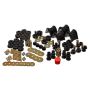 Energy Suspension 66-77 Ford Bronco 4WD (w/ 2 Deg C-Bushings) Black Hyper-Flex Master Bushing Set