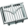 Kuryakyn 5640 Oil Cooler Cover 14-23 Indian Models Chrome