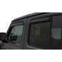 AVS 07-18 Jeep Wrangler Unlimited Ventvisor In-Channel Front & Rear Window Deflectors 4pc - Smoke