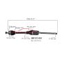 PROTECH AXLES BM10014ER CV Axle Assembly