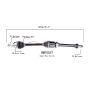 PROTECH AXLES BM10537 CV Axle Assembly