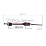 PROTECH AXLES BM10545ER CV Axle Assembly