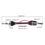 PROTECH AXLES FD10043ER CV Axle Assembly