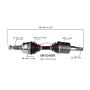 PROTECH AXLES GM10548ER CV Axle Assembly