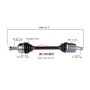 PROTECH AXLES HO10608ER CV Axle Assembly