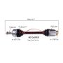 PROTECH AXLES HO10609ER CV Axle Assembly