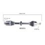 PROTECH AXLES HO20524 CV Axle Assembly