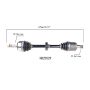 PROTECH AXLES HO20529 CV Axle Assembly