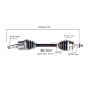 PROTECH AXLES MZ10501 CV Axle Assembly