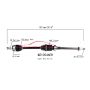 PROTECH AXLES MZ10546ER CV Axle Assembly