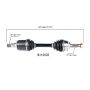 PROTECH AXLES NI10503 CV Axle Assembly