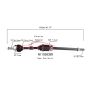 PROTECH AXLES NI10583ER CV Axle Assembly