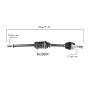 PROTECH AXLES NI20504 CV Axle Assembly