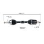 PROTECH AXLES TO20507 CV Axle Assembly