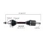 PROTECH AXLES VO10539 CV Axle Assembly
