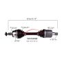 PROTECH AXLES VO10549ER CV Axle Assembly
