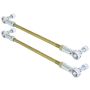 RockJock Adjustable Sway Bar End Link Kit 14in Long Rods w/ Heims and Jam Nuts pair