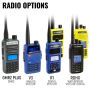 Rugged Radios MH-KIT-R1 MOTO MAX Comm Kit w/ HD OFFROAD Cables With R1 (Blue) - Business Band Radio