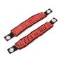 Rugged Ridge Paracord A-Pillar Grab Handle Red 07-18 Jeep Wrangler JK