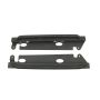 Fishbone Offroad FB23010 07-18 Jeep Wrangler JK 2 Door Rubicon Steel Rock Slider - Black Textured Powdercoat