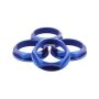 fifteen52 52-ST-NUT-V2- BLUE-SET Super Touring Nut V2 - Anodized Blue w/ Satin Clear - Set of 4