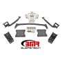 BMR 79-04 Fox Mustang Torque Box Reinforcement Plate Kit(TBR005H And TBR003H) - Black Hammertone