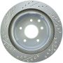 Stoptech 227.42077L Select Sport Nissan Slotted and Drilled Left Rear Rotor