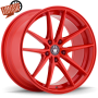 Konig Oversteer 17x8 5x114.3 ET45 Gloss Red