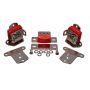 Energy Suspension 3.1133R 67-72 Chevrolet Camaro Red Motor and Transmission Mounts; Chrome Finish