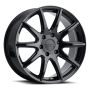 Raceline 159B Spike 18x8in / 5x127 BP / 35mm Offset / 78.1mm Bore - Gloss Black Wheel