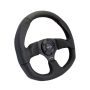 NRG RST-009R Reinforced Steering Wheel (320mm Horizontal / 330mm Vertical) Leather w/Black Stitching