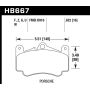 Hawk 09-11 Porsche 911 Carrera Front ER-1 Brake Pads