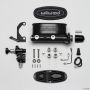 Wilwood 261-13269-BK HV Tandem M/C Kit w L/H Bracket & Prop Valve - 1in Bore Black