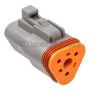 NAMZ DP-3G Deutsch DT Series 3-Wire Plug & Wedgelock - Grey (HD 72133-94GY)