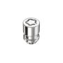 McGard Wheel Lock Nut Set - 4pk. (Cone Seat) M12X1.25 / 19mm & 21mm Dual Hex / 1.28in. L - Chrome