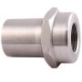 QA1 1845-105 Tube Adapter - 1-1/4in OD - Hex - Left Hand - 3/4-16 Thread .120 Wall - Alloy