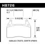 Hawk 2014 Cadillac CTS Vsport Performance Round Weights Front ER-1 Brake Pads