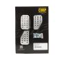 OMP RACING, INC. OMPOA0-1000-003 3 Pedal Set Sandblasted Aluminum