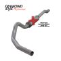 Diamond Eye Performance K4338A-RP Diamond Eye KIT 4in CB MFLR RPLCMENT PIPE SGL AL: 03-07 FORD 6.0L F250/F350 (Extended Cab Only)