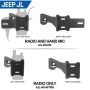 Rugged Radios JL-RH-MTRH Jeep JK/JKU/JL Handheld Radio Grab Bar Mount- Radio-Only Mount