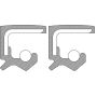PRECISION BEARINGS 710648 Axle Shaft Seal (Pack of 2)