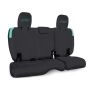 PRP Seats B041-09 PRP Jeep Wrangler JL Rear Bench Covers - 2 door - Black/Teal