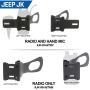 Rugged Radios JK-RH-MT-HM Jeep JK/JKU/JL Handheld Radio Grab Bar Mount - Radio/Hand Mic Mount