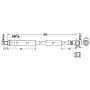 ATE 331269 ATE Original Front Brake Hydraulic Hose for Mercedes-Benz 331269