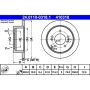 ATE 410318 ATE Original Rear Disc Brake Rotor 410318 for Hyundai, Kia